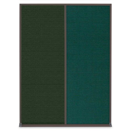 United Visual Products Single Door Radius Corkboard, 24"X36", S UV8001-SATIN-FORBO